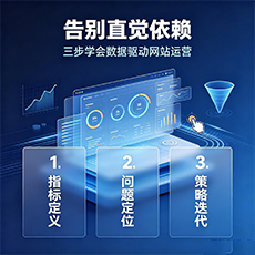 乌海建站-告别直觉依赖：三步学会数据驱动网站运营